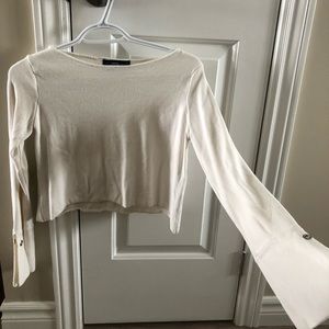 Zara knit crop sweater